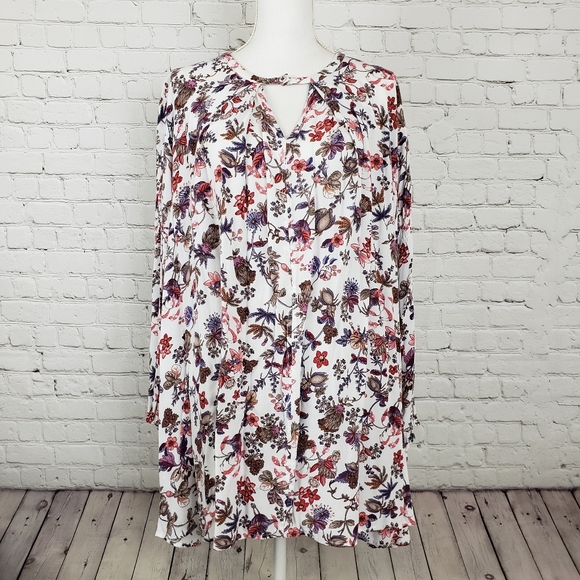 Umgee Tops - Umgee floral flowy tunic